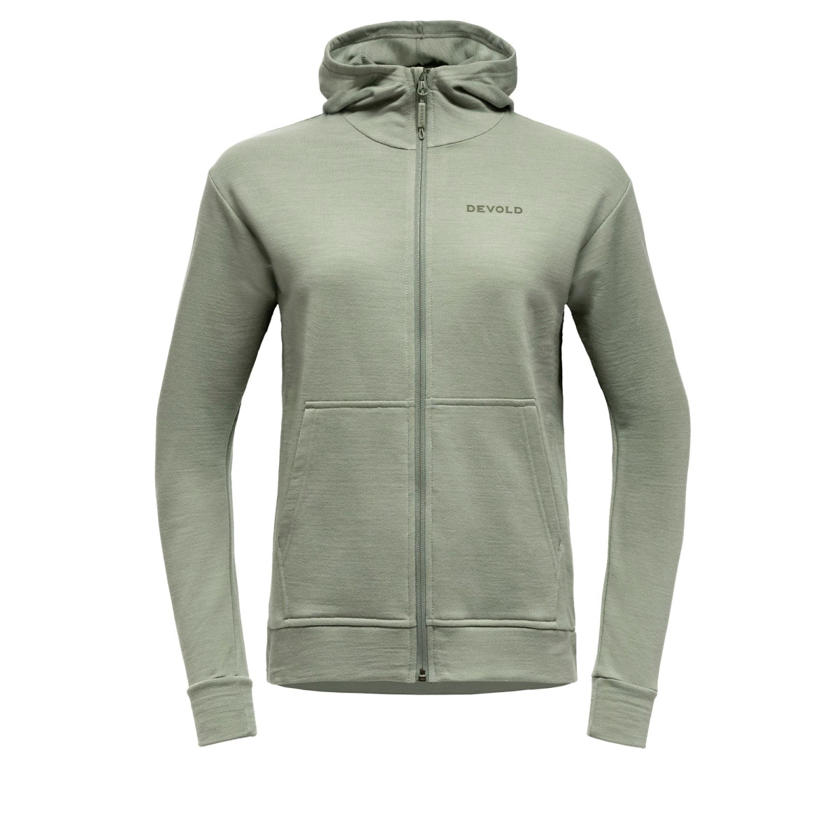 Damen Zip-Hoodie aus Merinowolle