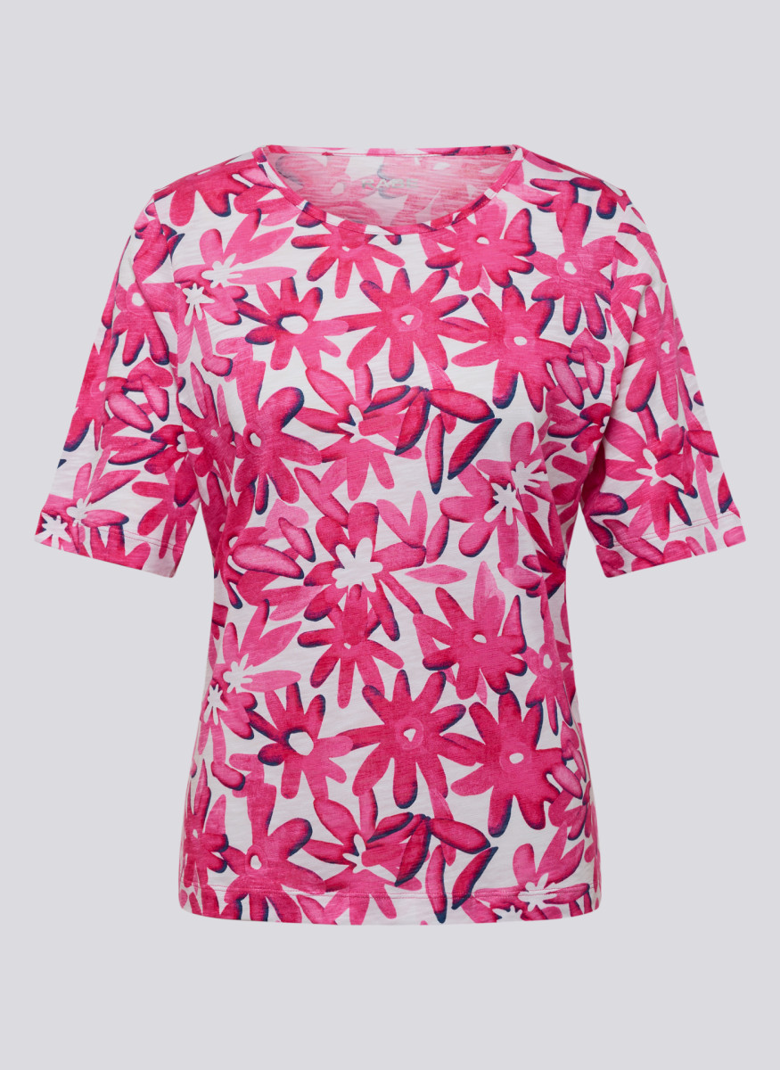 Damen Shirt mit Blumen Print