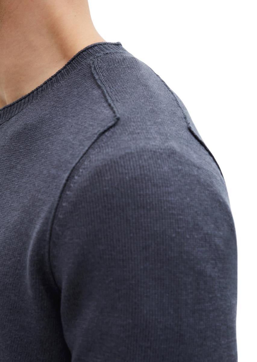 Herren Strickpullover Leinen-Mix