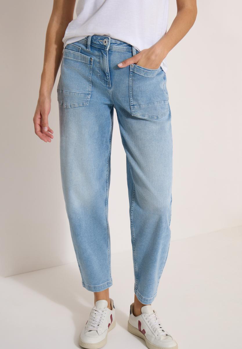 Damen Barrel Leg Jeans