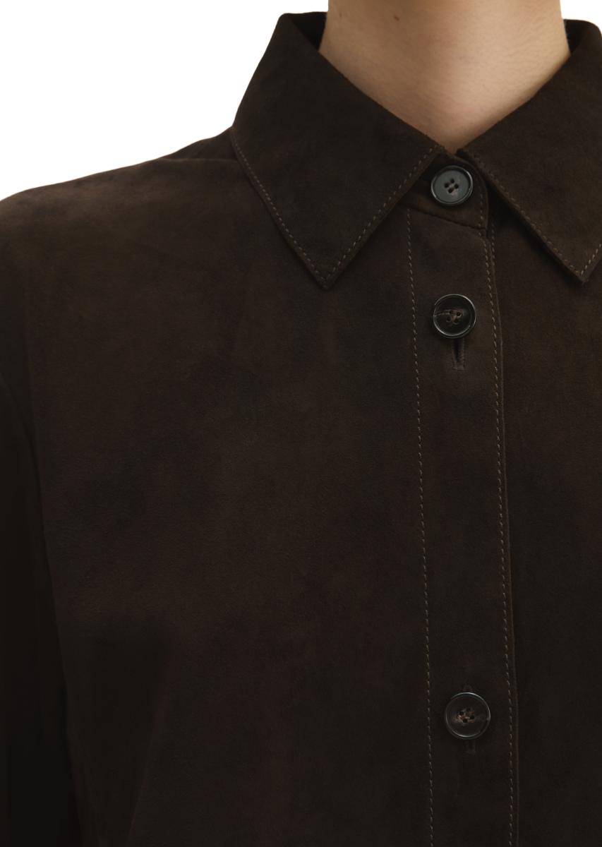 Damen Leder-Overshirt