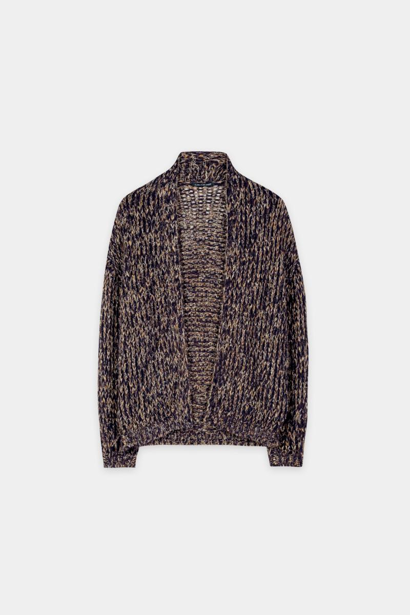 Damen Cardigan mit Mouliné-Struktur