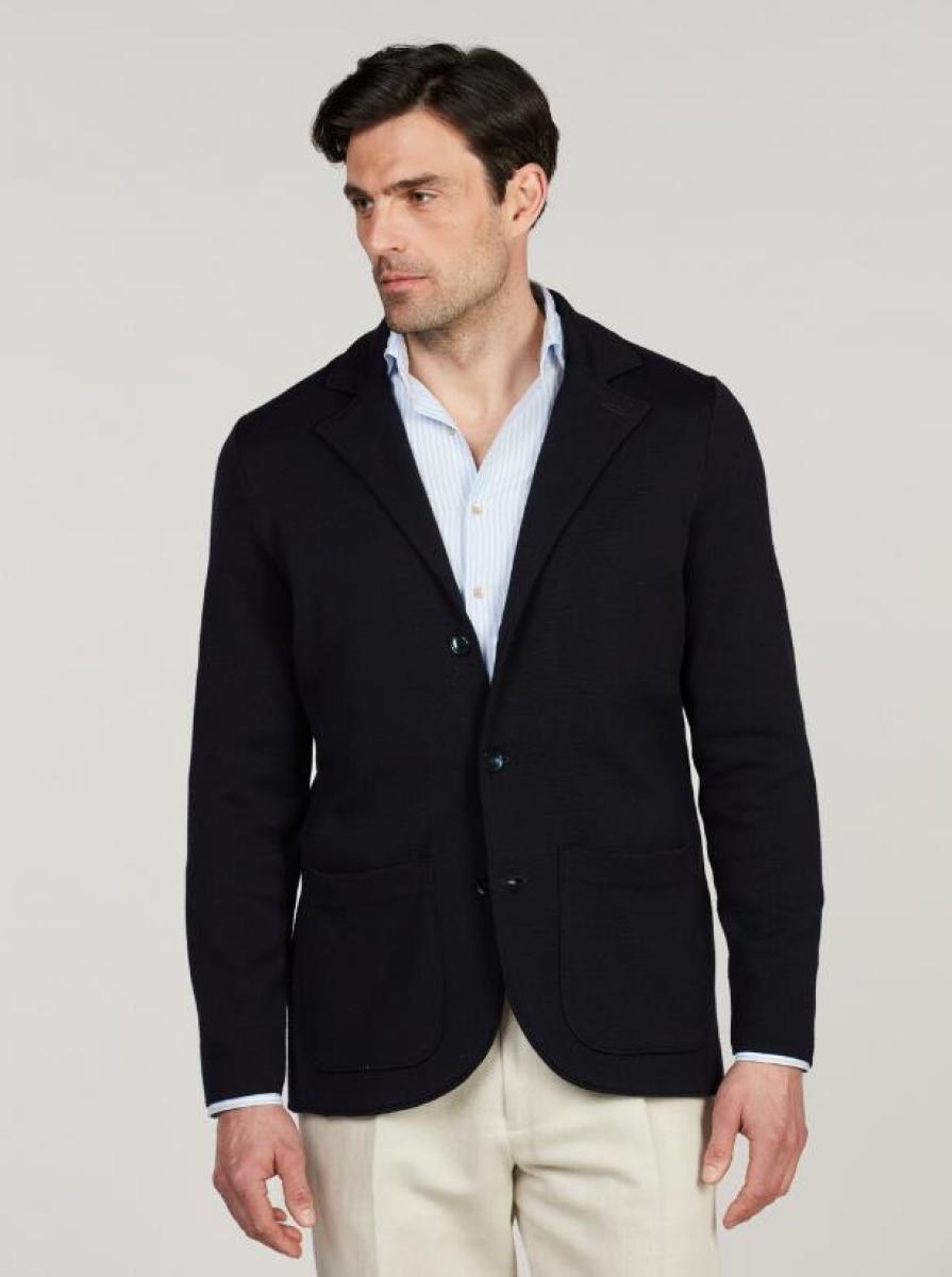 Herren Strickblazer
