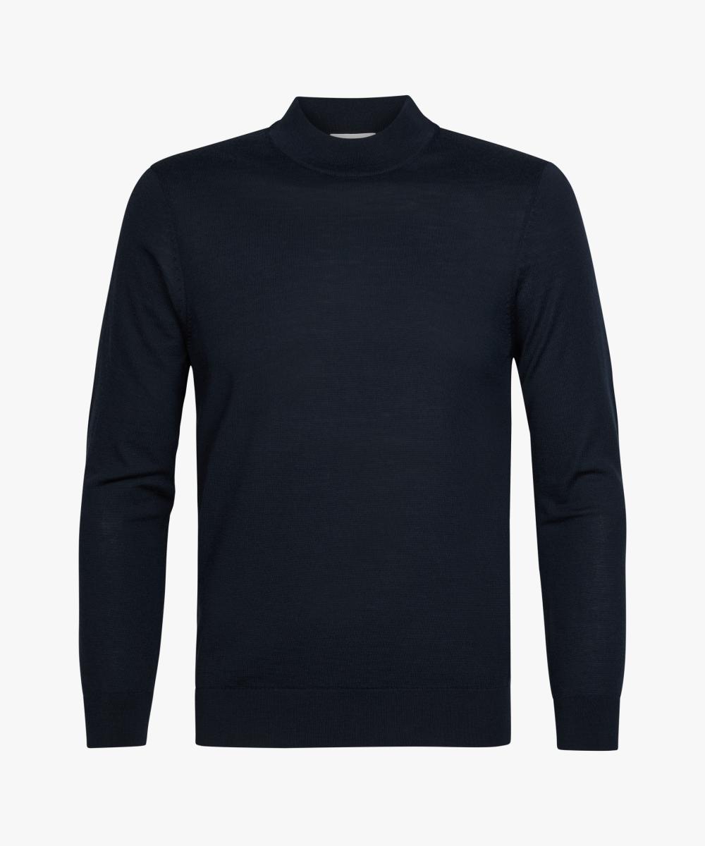 Herren Stehkragen-Pullover aus Merino