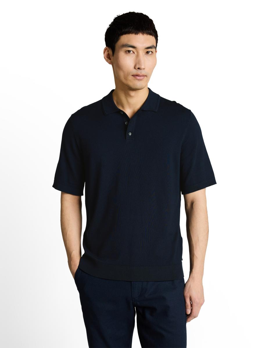Herren Strick-Poloshirt