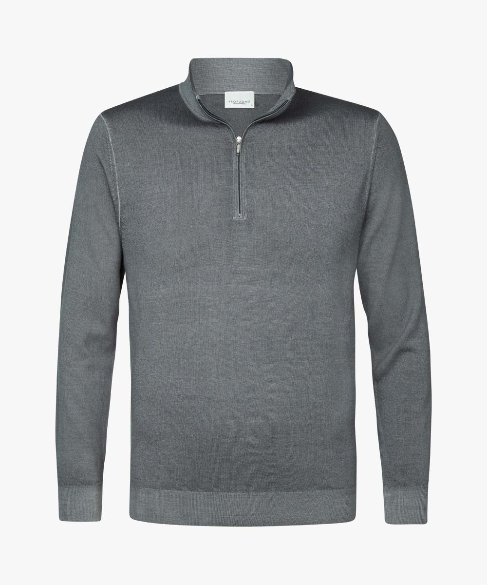 Herren Strickpullover Halfzip