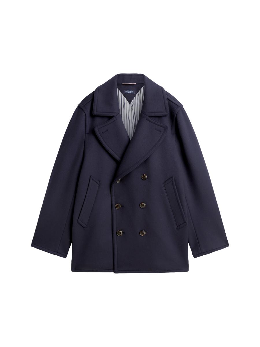 Herren Peacoat NY Wool
