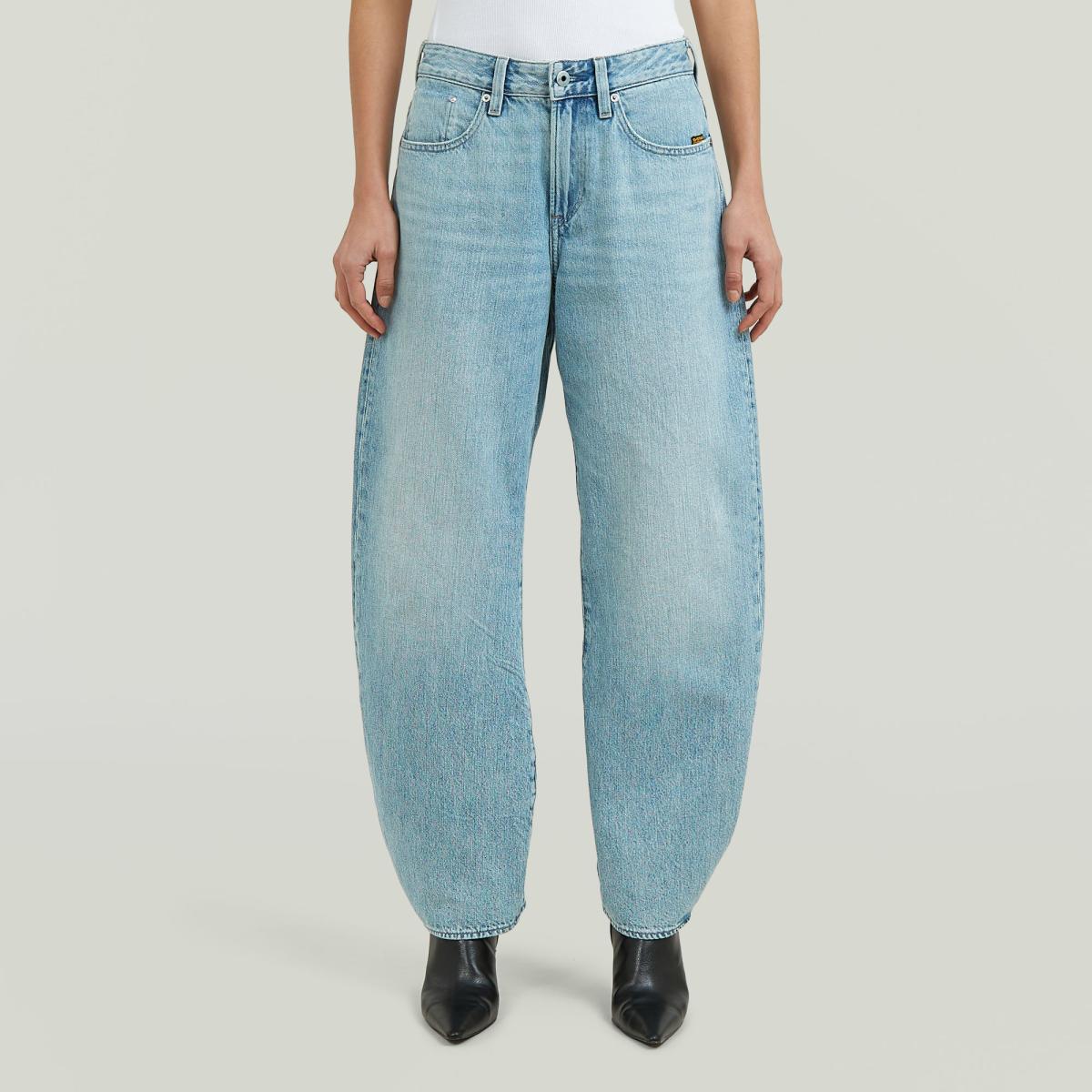 Damen Jeans Barrel 3D Loose