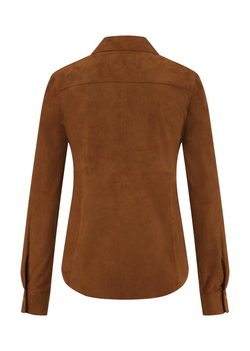 Lederbluse