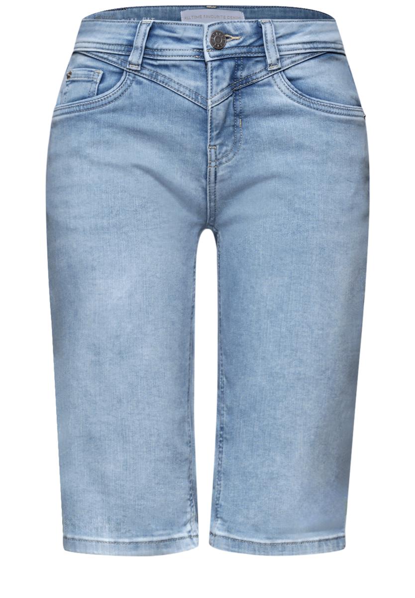 Damen Bermuda mit Turn-Up-Detail