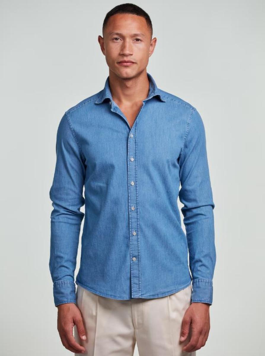 Legeres Denim-Stretchhemd