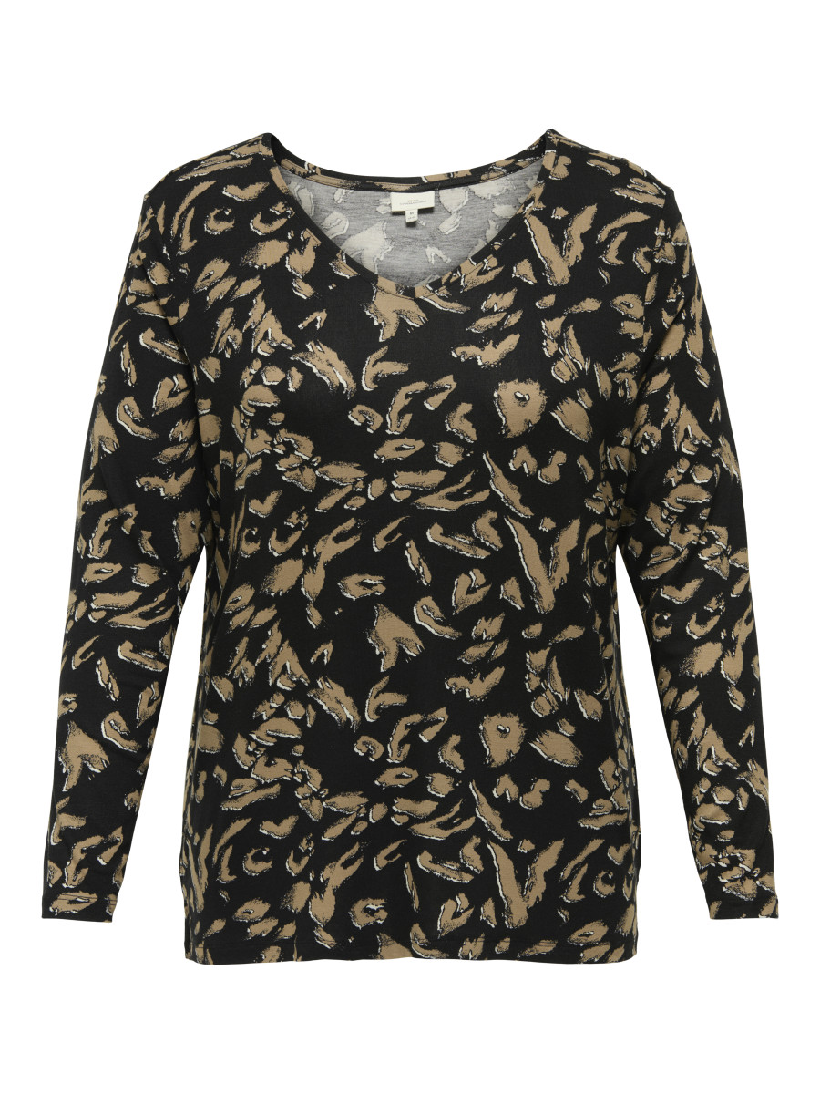 Curvy Langarmshirt CARTILLY LIFE