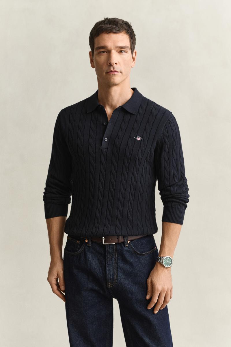 Herren Pullover mit Polokragen