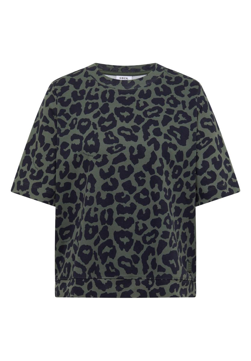 Damen T-Shirt mit Leo-Muster