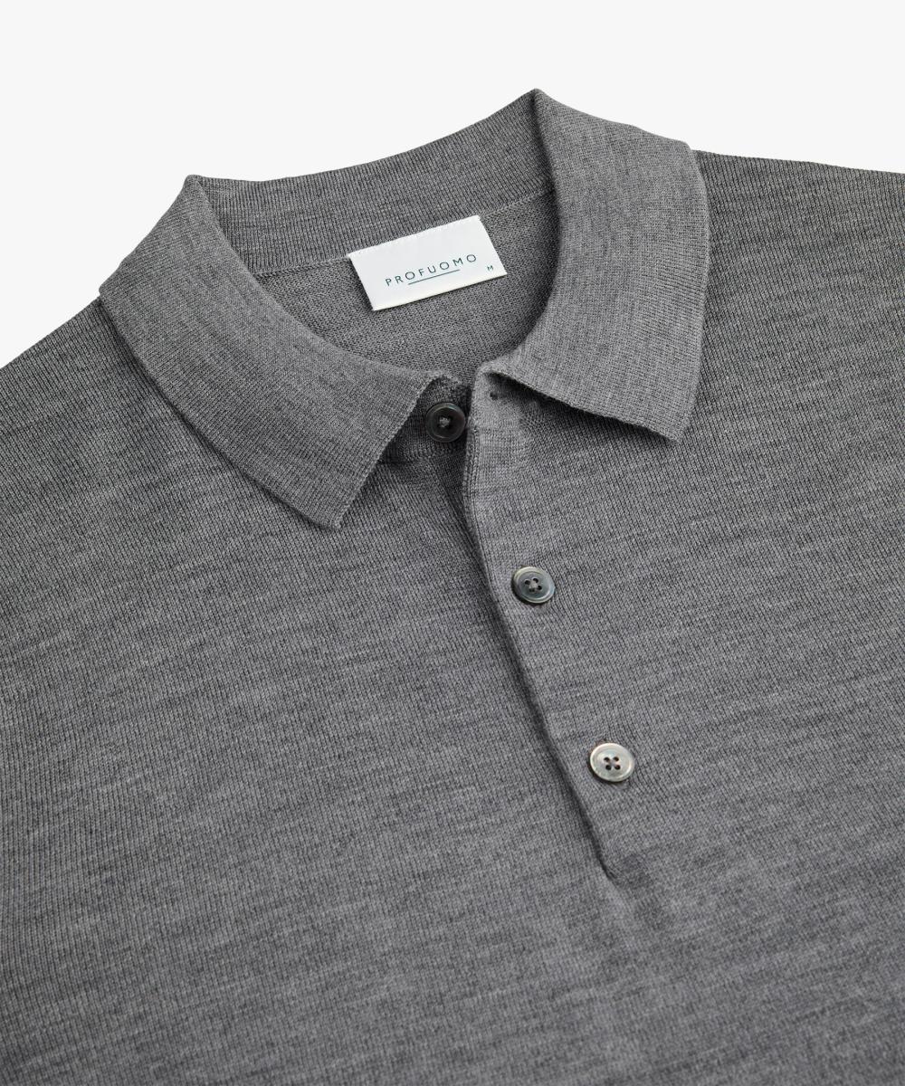 Herren Strick-Polo aus Merino