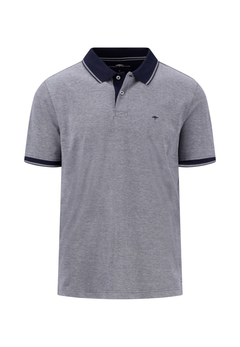 Herren Piquè-Poloshirt in Two-Tone-Optik