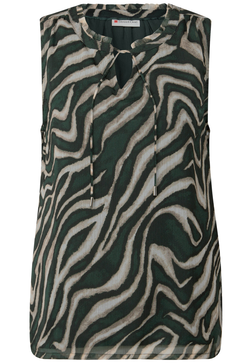 Blusentop Chiffon mit Print