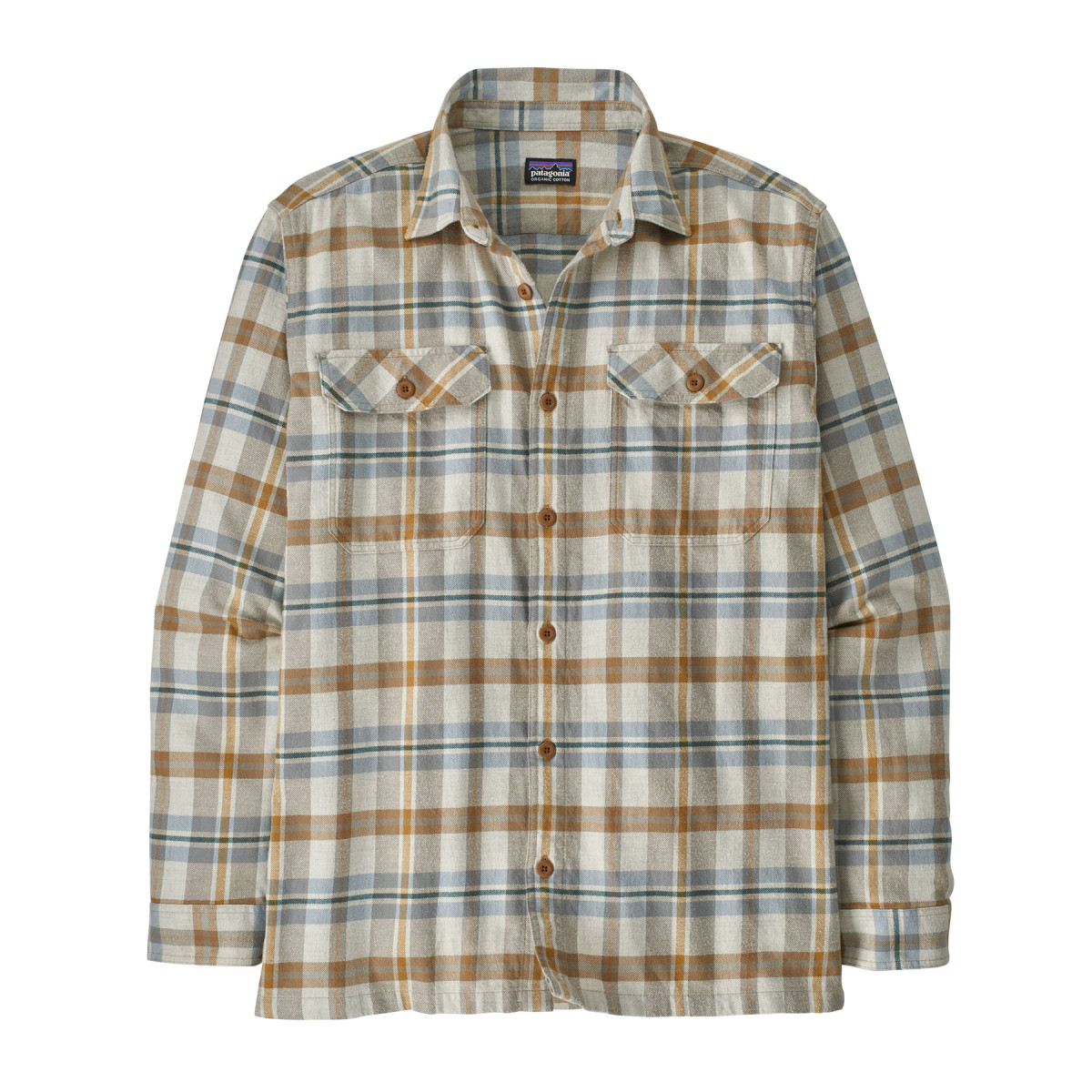 Herren Long-Sleeved Flannel Shirt