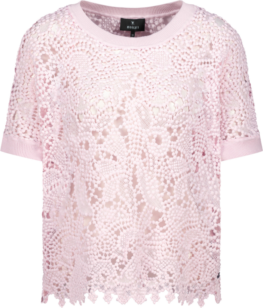 Damen Pullover mit Spitzenmuster