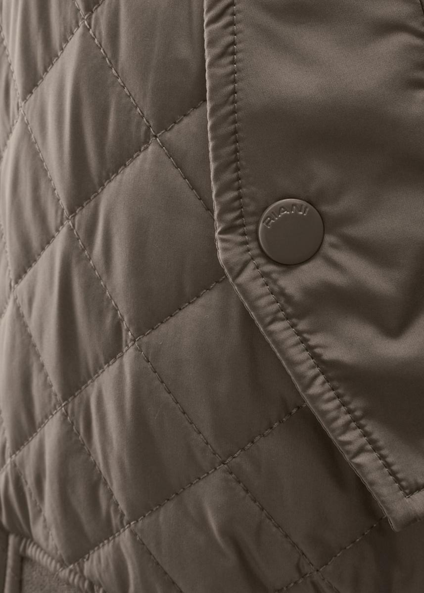 Damen Steppjacke Mit Faux-Fur-Kragen