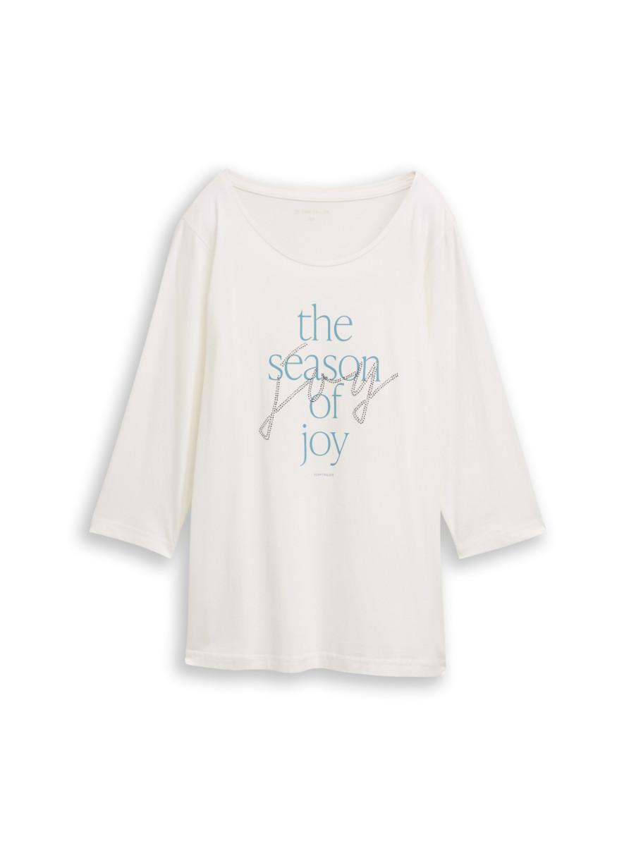 Curvy Langarmshirt mit Print