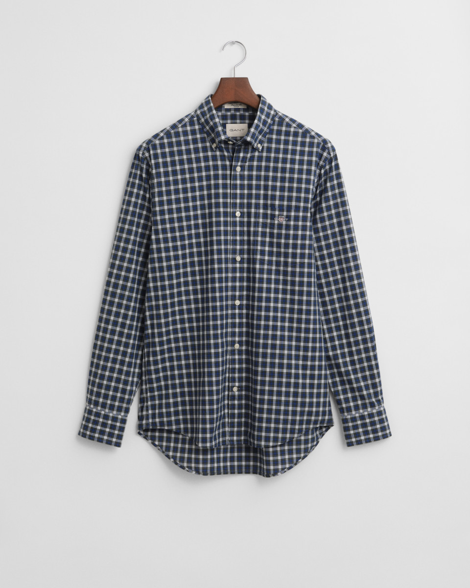 Herren Popeline-Hemd mit Tartan-Muster