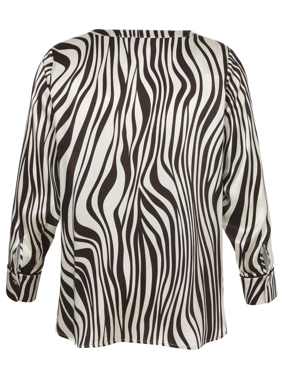 Curvy Bluse V-Ausschnitt