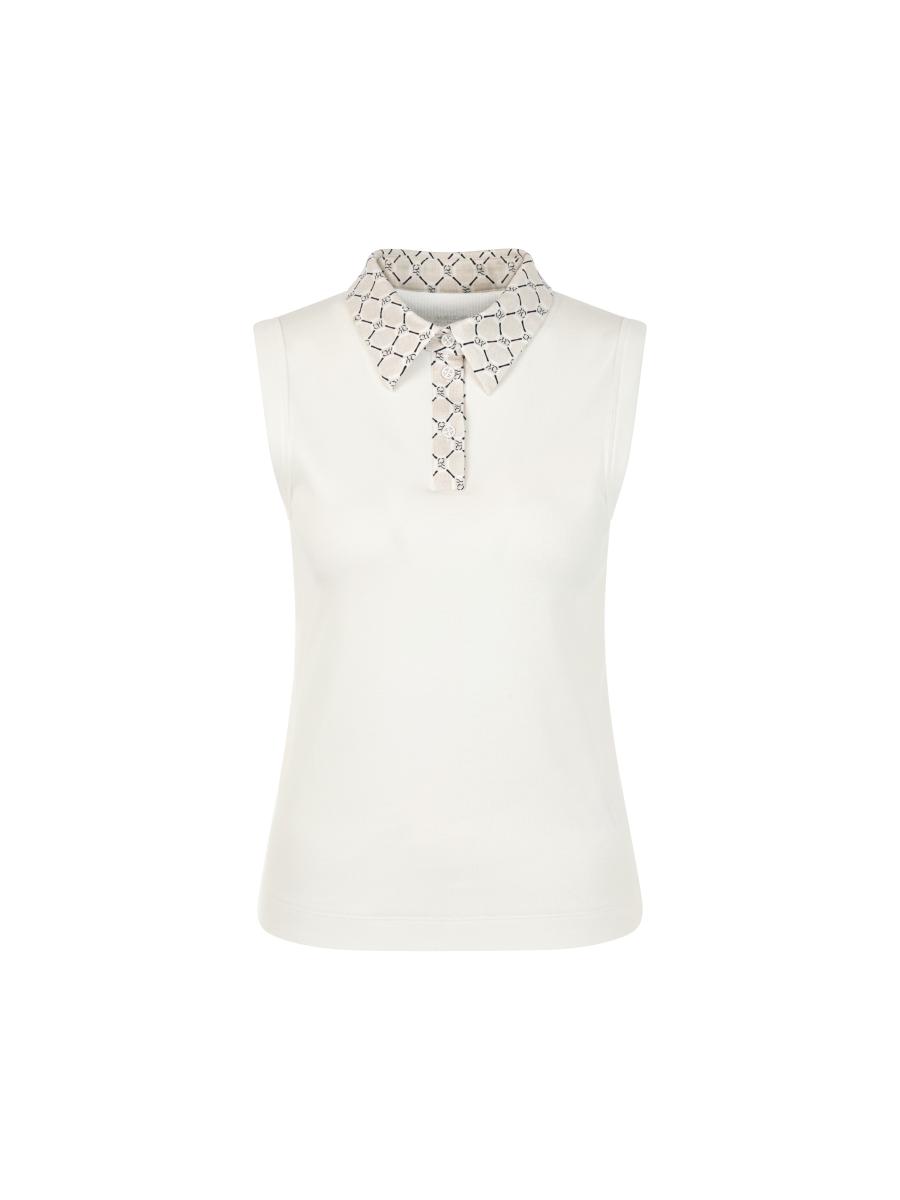 Ripp-Top mit Chain-Logo-Print