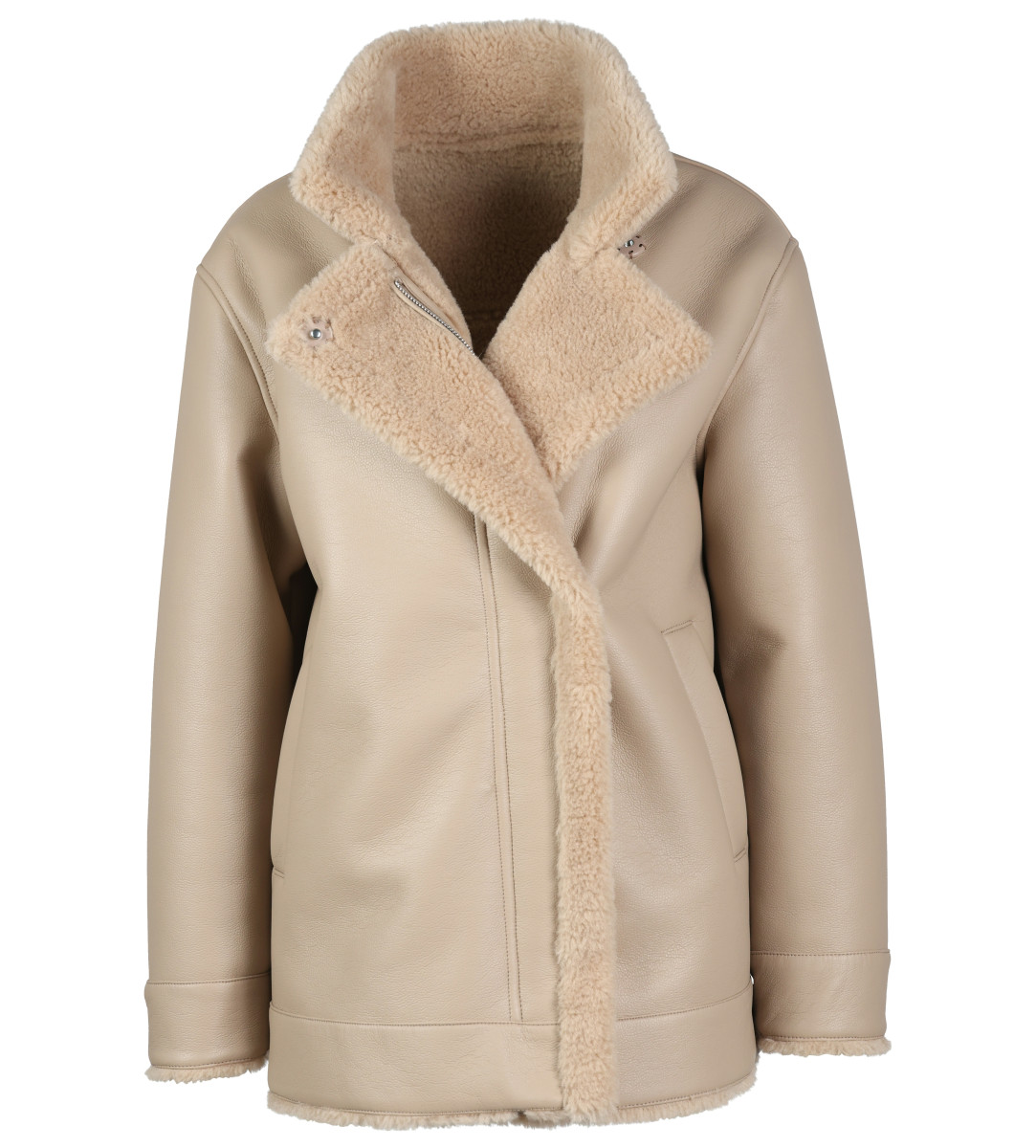 Damen Webpelz Jacke