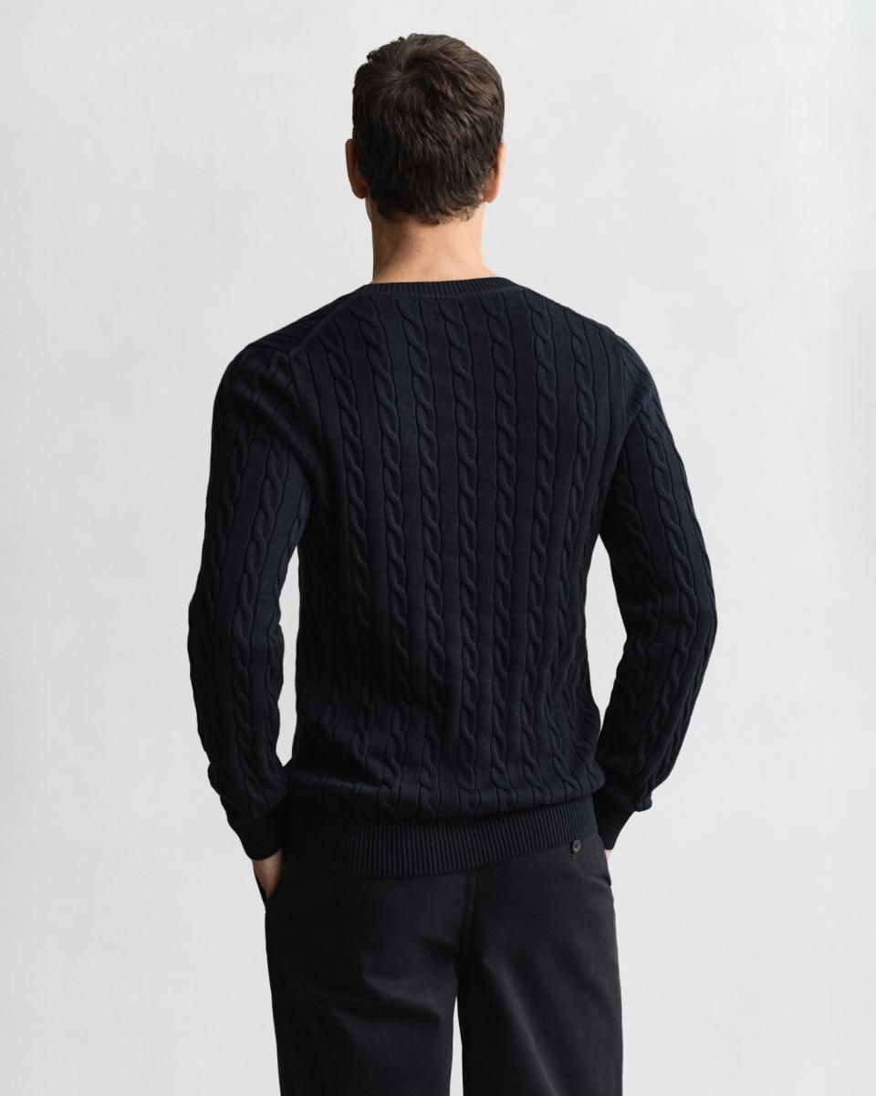 Herren Zopfstrick-Pullover