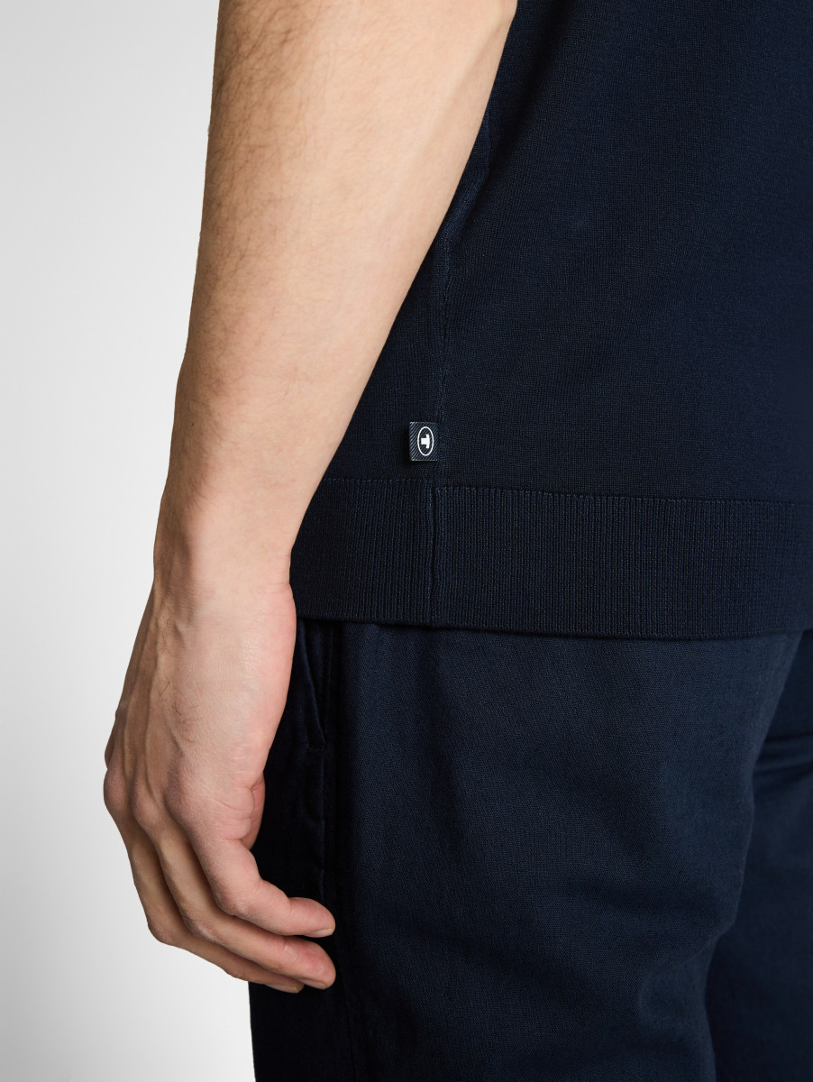 Herren Strick-Poloshirt