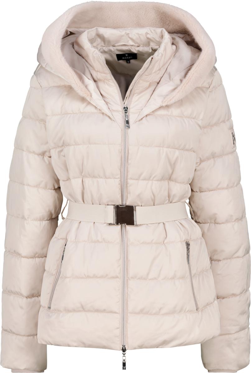 Damen Steppjacke Mit Taillengürtel
