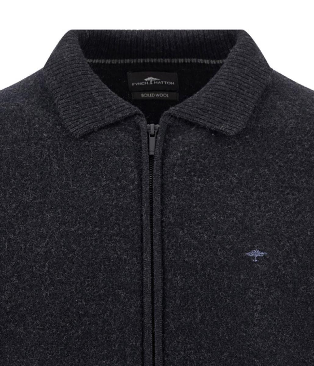 Herren Woll-Strickjacke