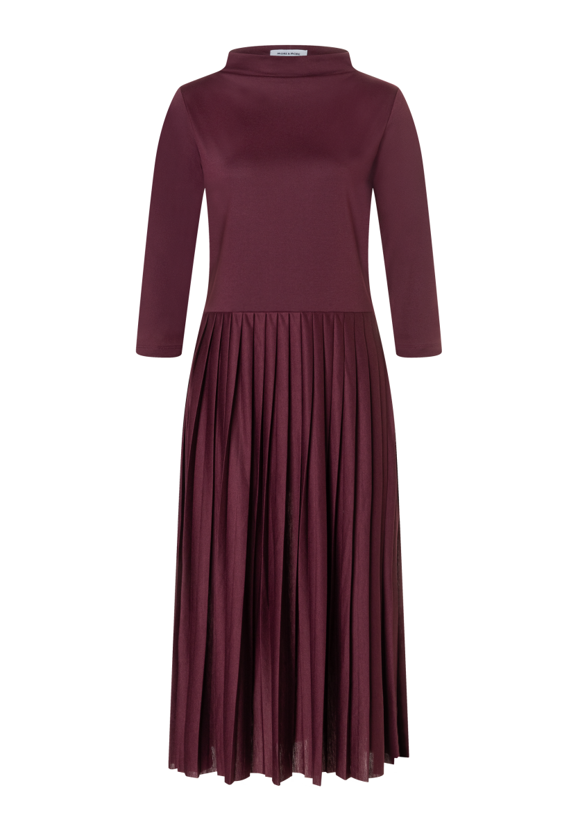 Jerseykleid mit Plisseefalten