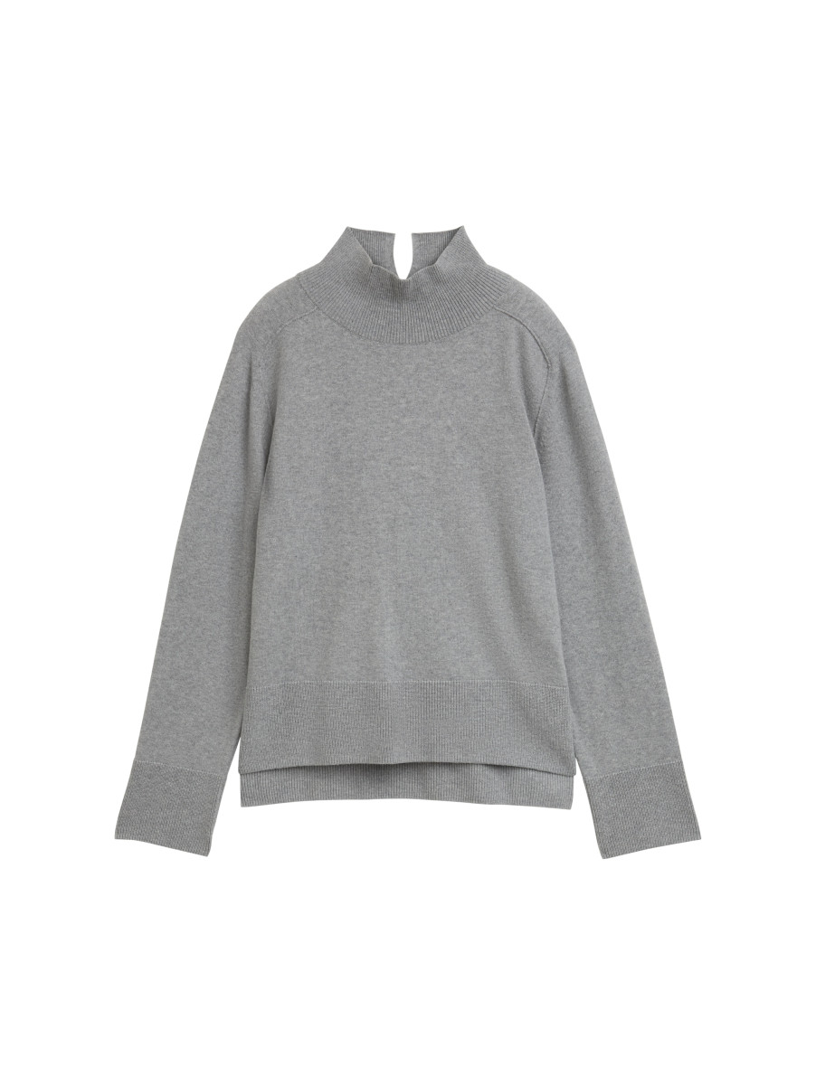 Damen Strickpullover mit Stehkragen