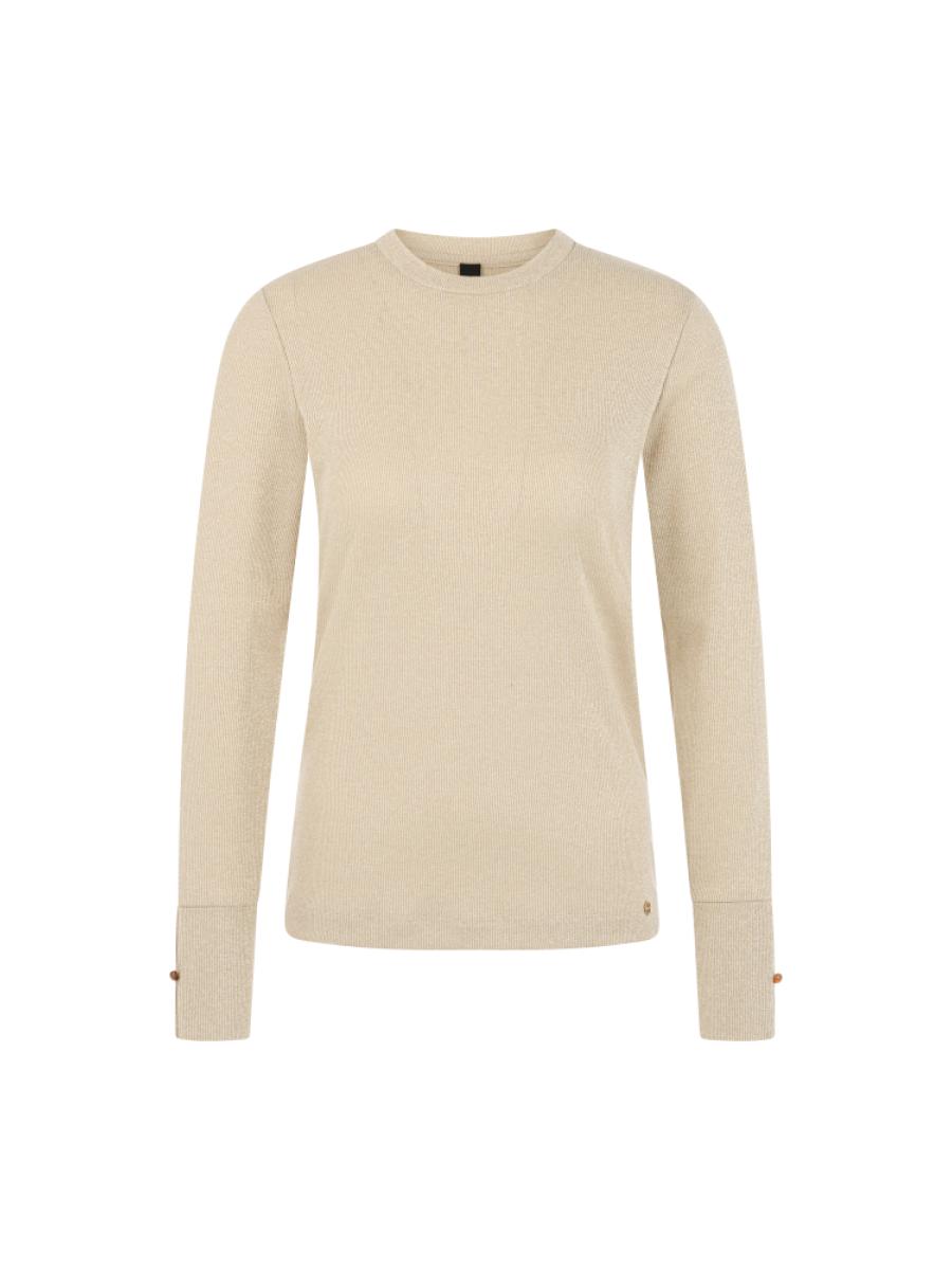 Damen Lurex-Langarmshirt