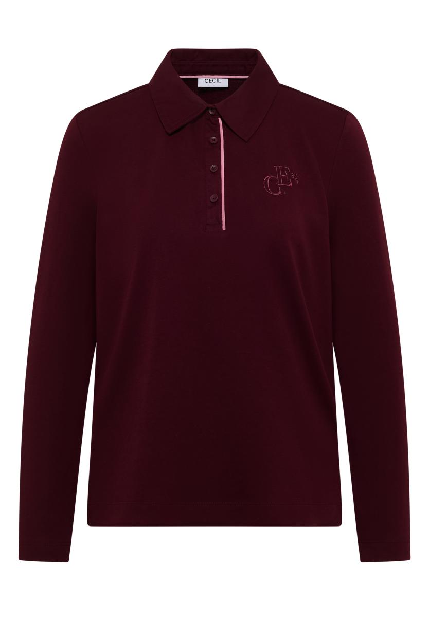 Damen Langarm Poloshirt