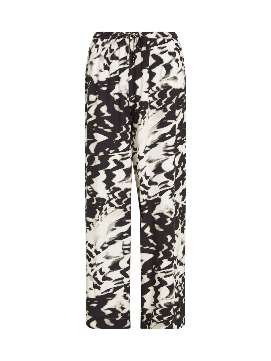Damen Strandhose aus Viskose-Leinen