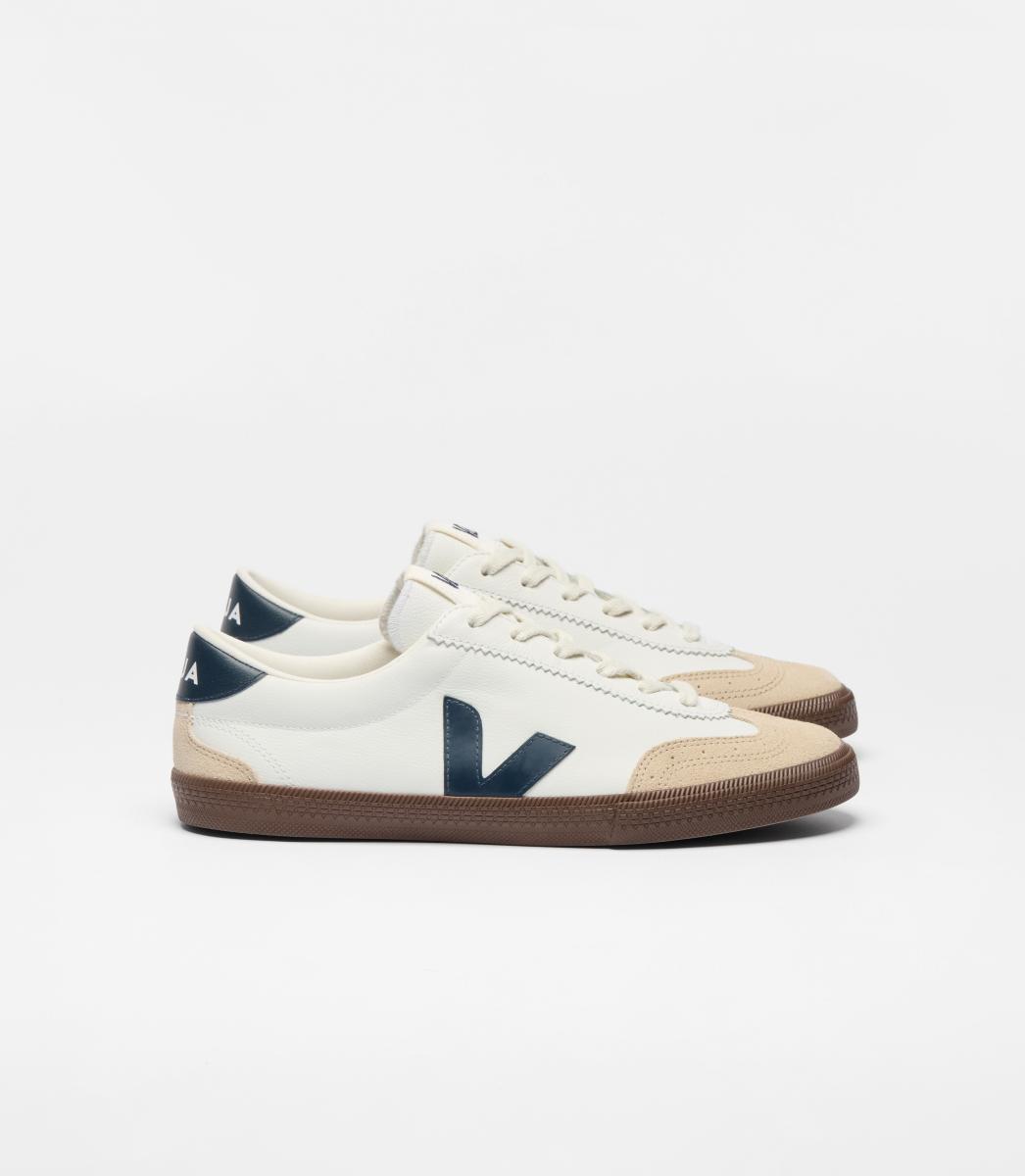 Herren Sneaker Volley Leather White Nautico Bark