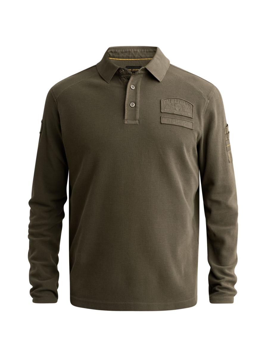 Herren Langarm-Poloshirt