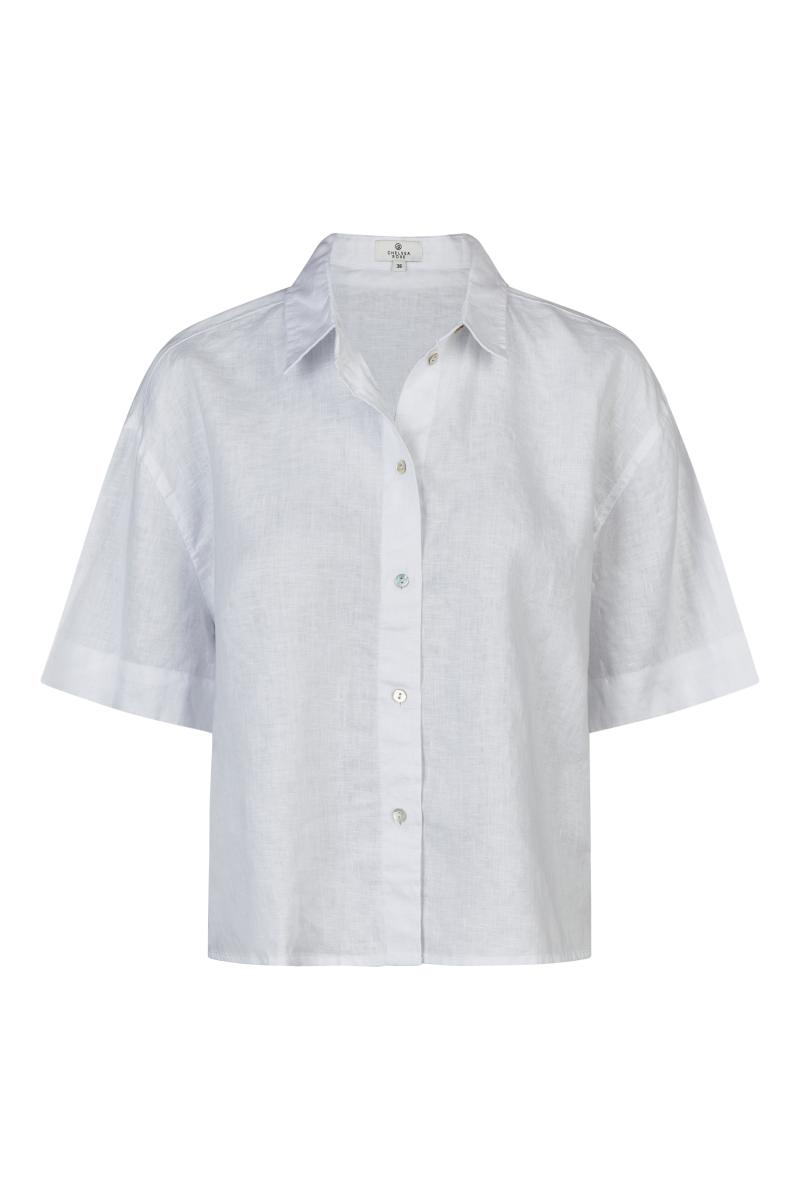Leinenbluse Kurzarm