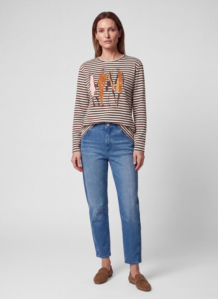 Damen Langarmshirt Via Milano
