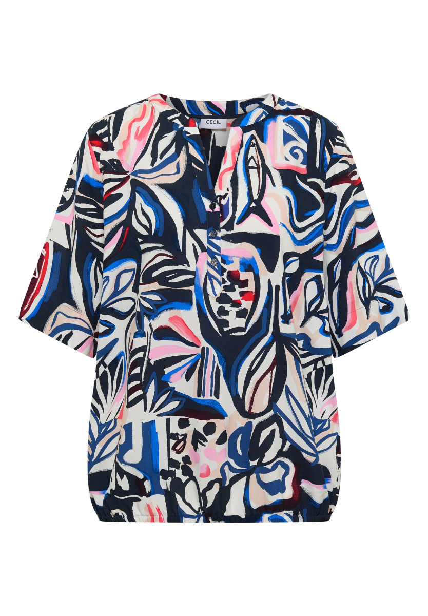 Bluse mit Multicolor Print