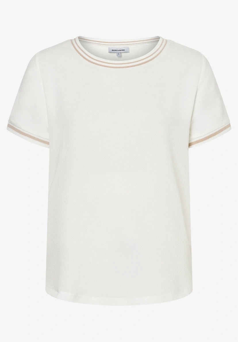 Blusenshirt mit Kontrastabschlüssen