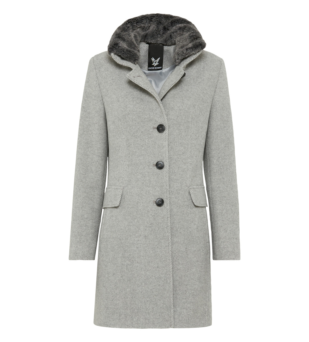 Curvy Wollkurzmantel