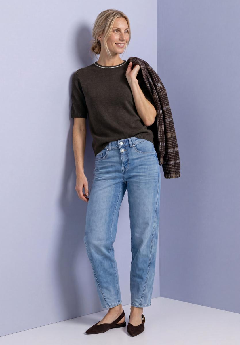 Damen Pullover mit Kontrastdetail