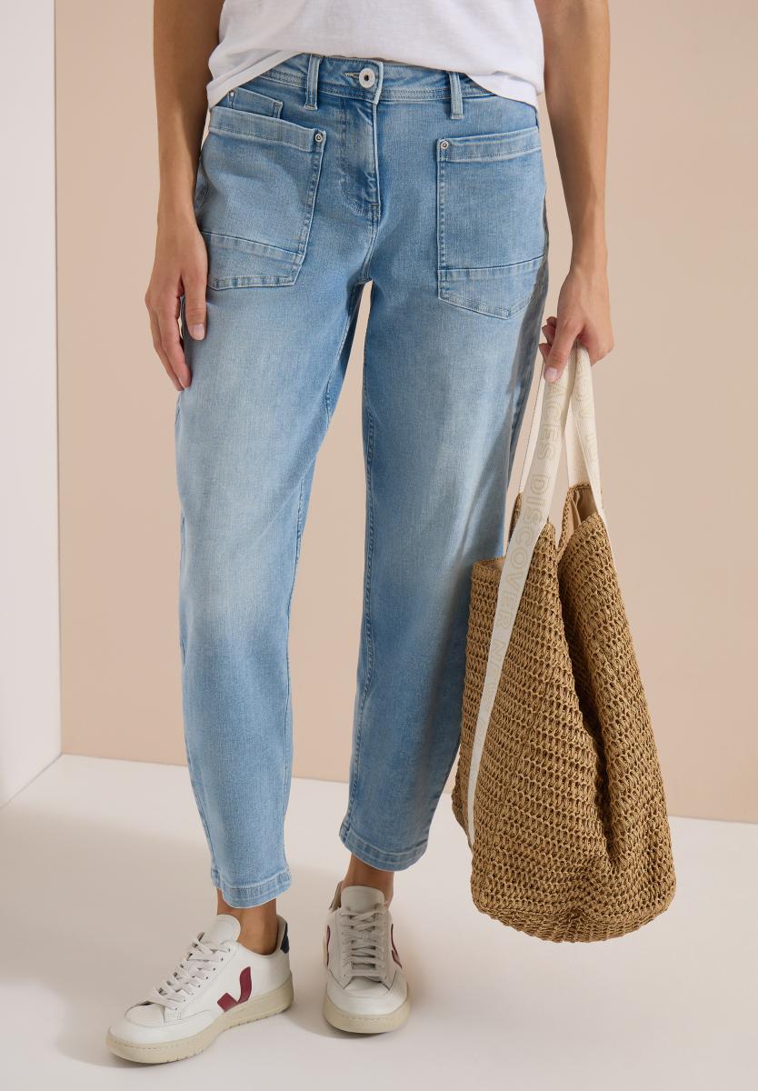 Damen Barrel Leg Jeans