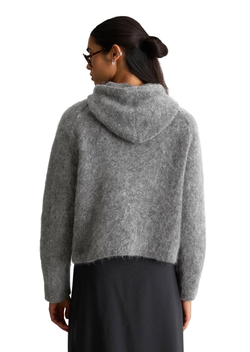Damen Strick-Hoodie oversize
