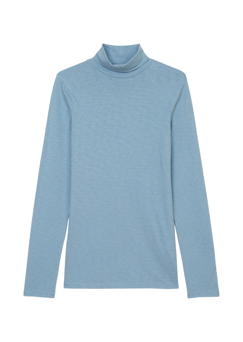 Damen Rollkragen-Longsleeve