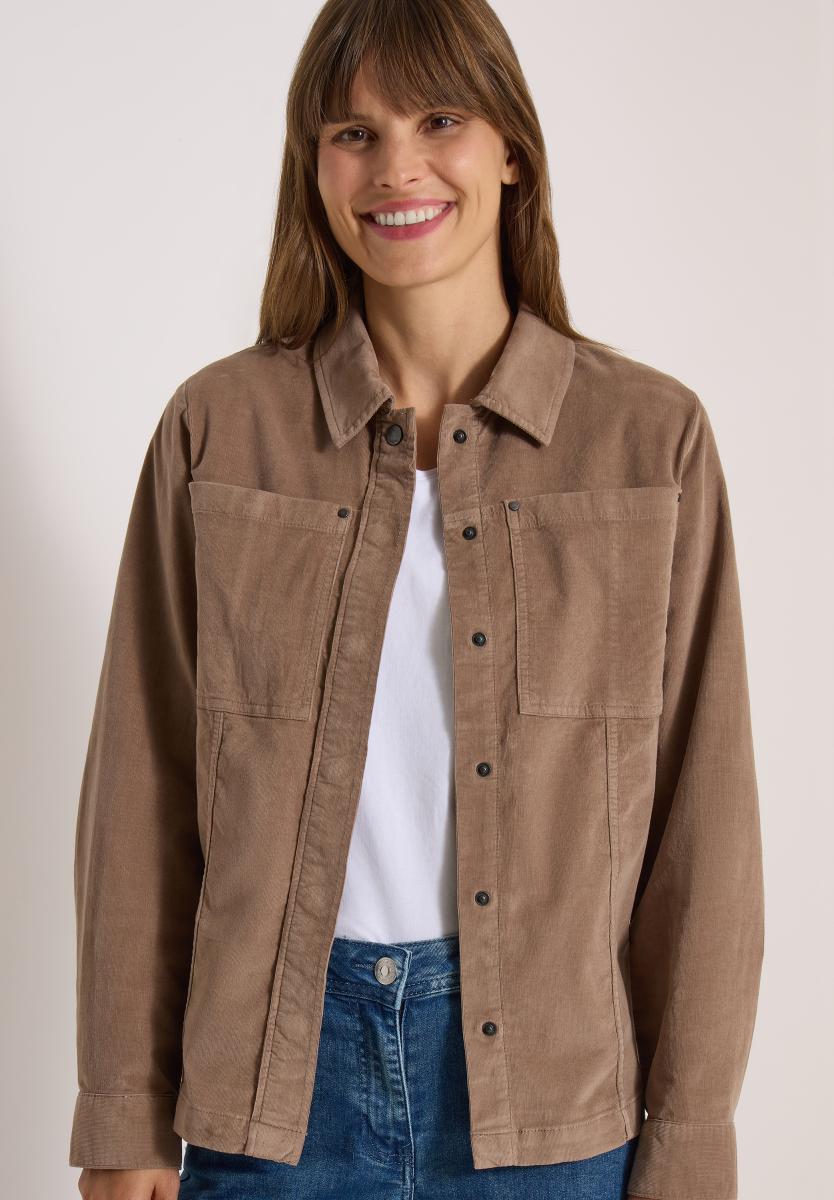 Damen Cord-Overshirt
